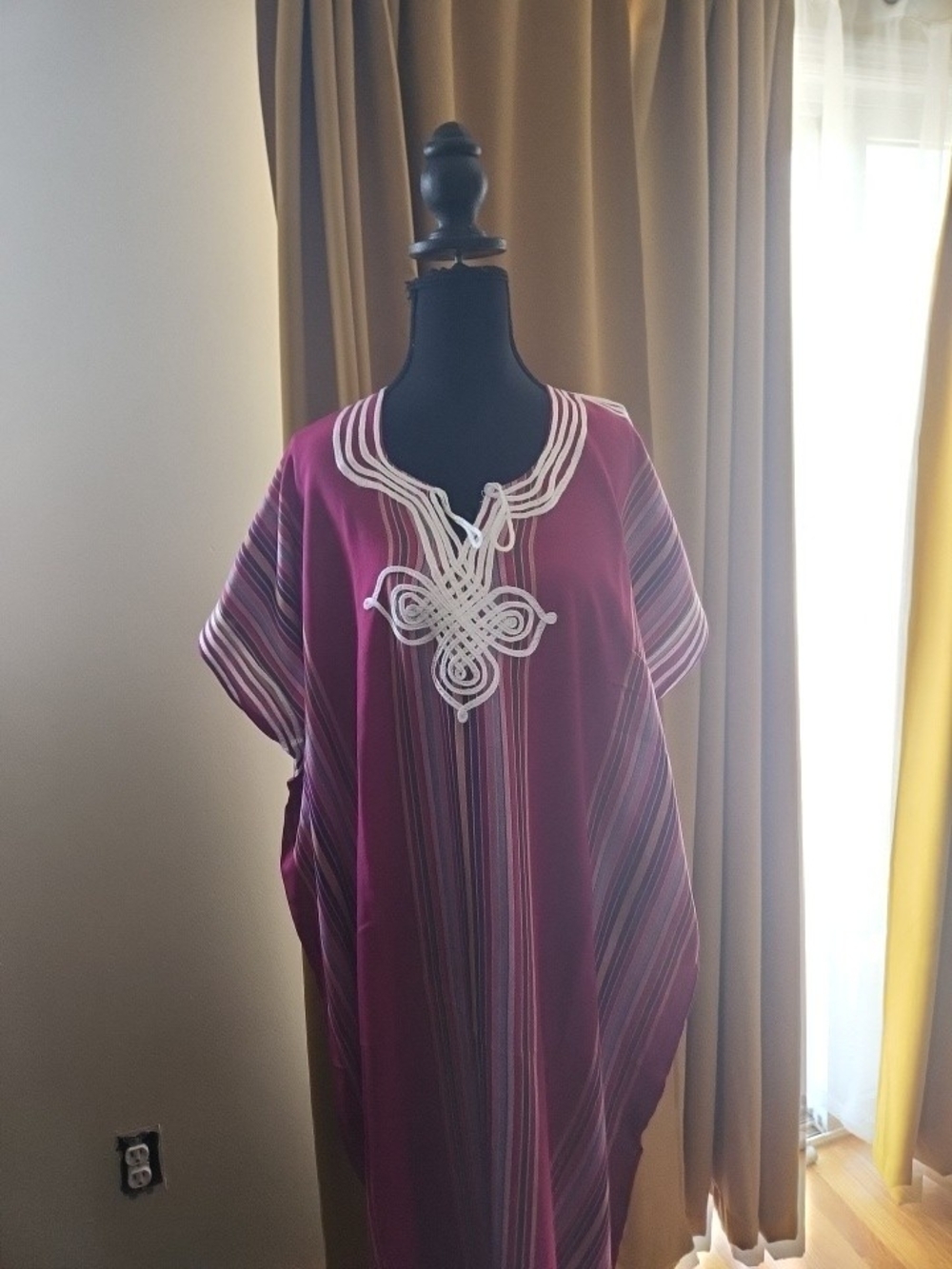 Traditional Women Moroccan Gandoura Dress Gift for Eid